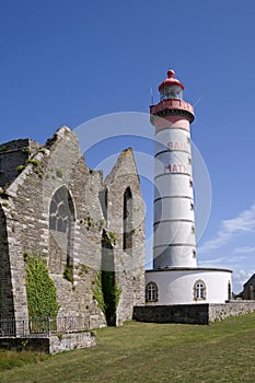 Saint Mathieu lighthouse in Britain