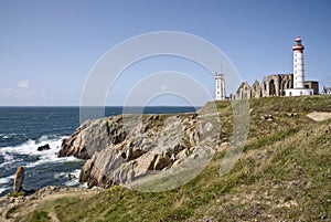 Saint Mathieu lighthouse in Britain