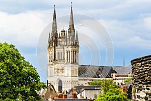 The Saint Maurice Cathedral of Angers, France