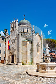 Saint. Michael Archangel Church at Belavista square in Herceg No