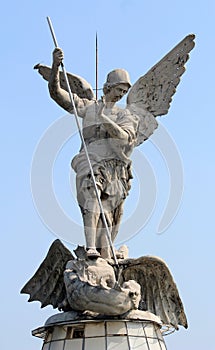 Saint Michael archangel full body sculpture