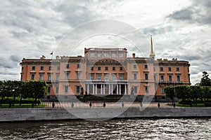 Saint Michael`s Castle in St. Petersburg, Russia