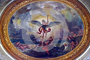 Saint Michael slaying the dragon
