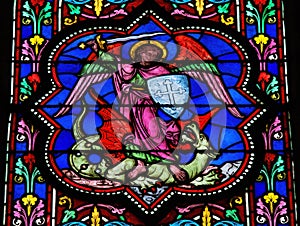 Saint Michael Slaying Satan