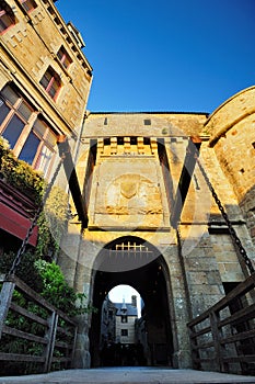 Saint Michel Castle entrance door.