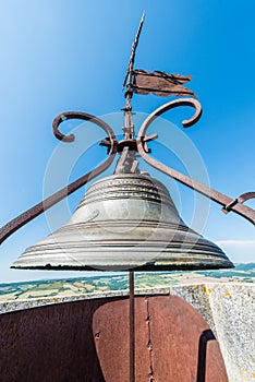 Saint Michel church bell in Cordes-sur-Ciel, France
