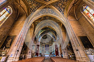 Saint Michel church in Cordes-sur-Ciel, France. photo