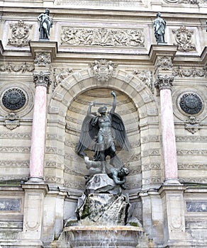 Saint Michel fountain