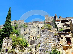 Medieval village of Saint-Montan, South of France photo