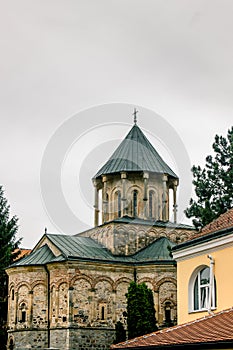 Saint mosaic in Orthodox monastery in Serbian national park Frushka Gora