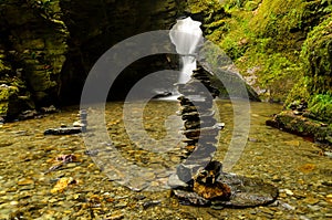 St Nectans Glen waterfall
