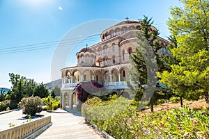 Saint Nektarios church on Aegina island, Greece