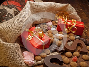 Saint Nicholas bag with gifts