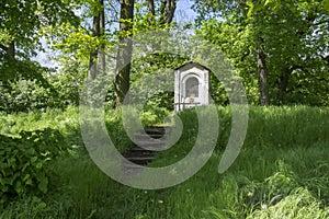 Saint Nicholas chapel near Kacina Chateau in public park