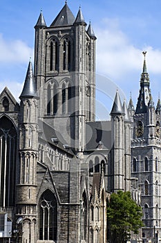 The Saint Nicholas church in Ghent