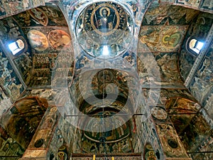 Saint Nicholas church interior, Curtea de Arges, Romania photo