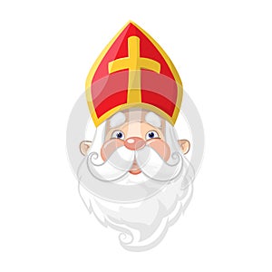 Saint Nicholas - cute cartoon character portrait