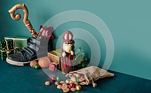 Saint Nicholas gifts and shoe