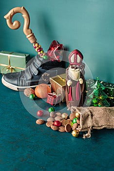 Saint Nicholas gifts and shoe