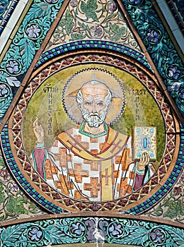 Saint Nicholas icon - patron of seafarers photo