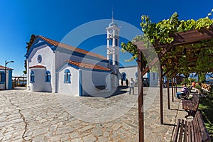 Saint Nicholas Monastery located on two islands in Porto Lagos, East Macedonia and Thra