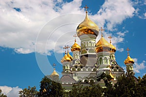 Saint Nicholas Orthodox Cathedral of the Pokrovsky Intercession Monastery and nunnery in Kiev, Ukraine