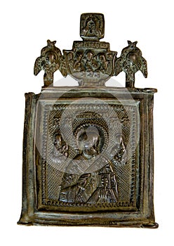 Saint Nicholas the Wonderworker. Road Orthodox Ancient Folding. 18 century.