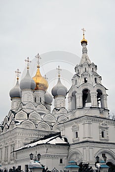 Saint Nicolas cathedral on Bolshaya Ordynka street in Moscow. Popular landmark.