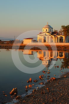 SAINT NICOLAS CHURCH AT MESSOLONGHI LAGOON - GREECE