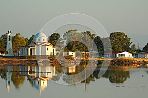 SAINT NICOLAS CHURCH AT MESSOLONGHI LAGOON - GREECE