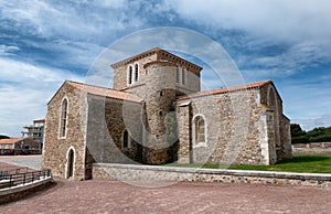 Saint-Nicolas priory in la Chaume Les Sables d`Olonne, France photo