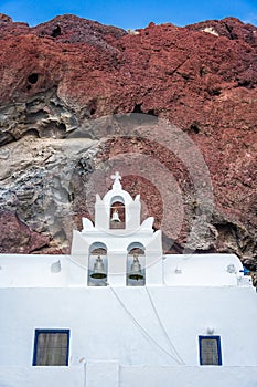 The Saint Nikolaos Orthodox Church in Santorini