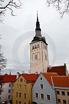 Saint Olaf Church in Old Tallinn photo