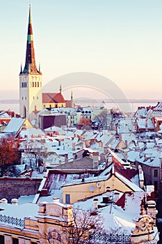 Saint Olaf church in Tallinn photo