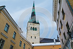 Saint Olaf`s Church in Tallinn Old Town