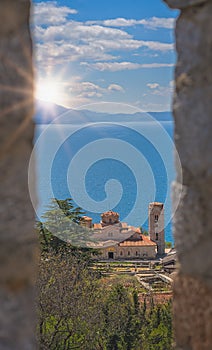 Saint Panteleimon church on the shore of Lake Ohrid