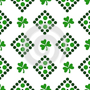 Saint Patrick day seamless pattern