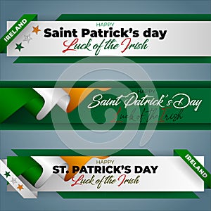 Saint Patrick`s day celebration, web banners