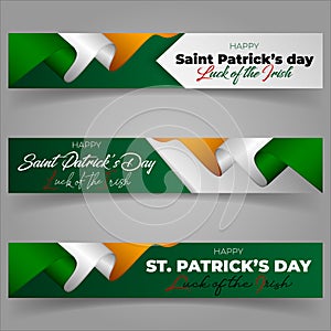 Saint Patrick`s day celebration, web banners