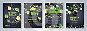 Saint Patrick`s Day flyer brochure