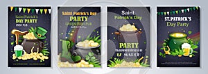 Saint Patrick`s Day flyer brochure