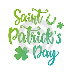 Saint Patrick`s Day greeting poster