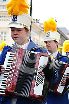 Saint patrick's day parade in London.