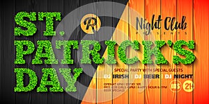 Saint Patrick`s Day party invitation