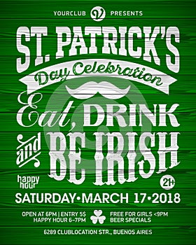 Saint Patrick`s Day poster