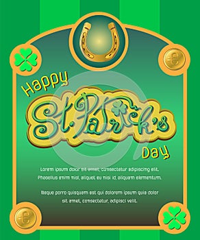 Saint Patrick`s Day poster