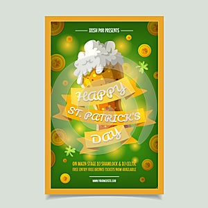 Saint Patrick s Day Poster, Brochure, Holiday Invitation.