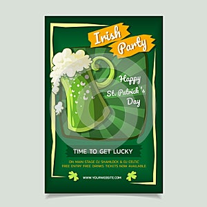 Saint Patrick s Day Poster, Brochure, Holiday Invitation.