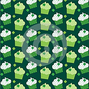 Saint Patricks Day cupcake pattern