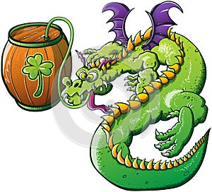 Saint Patricks Day Drunk Dragon